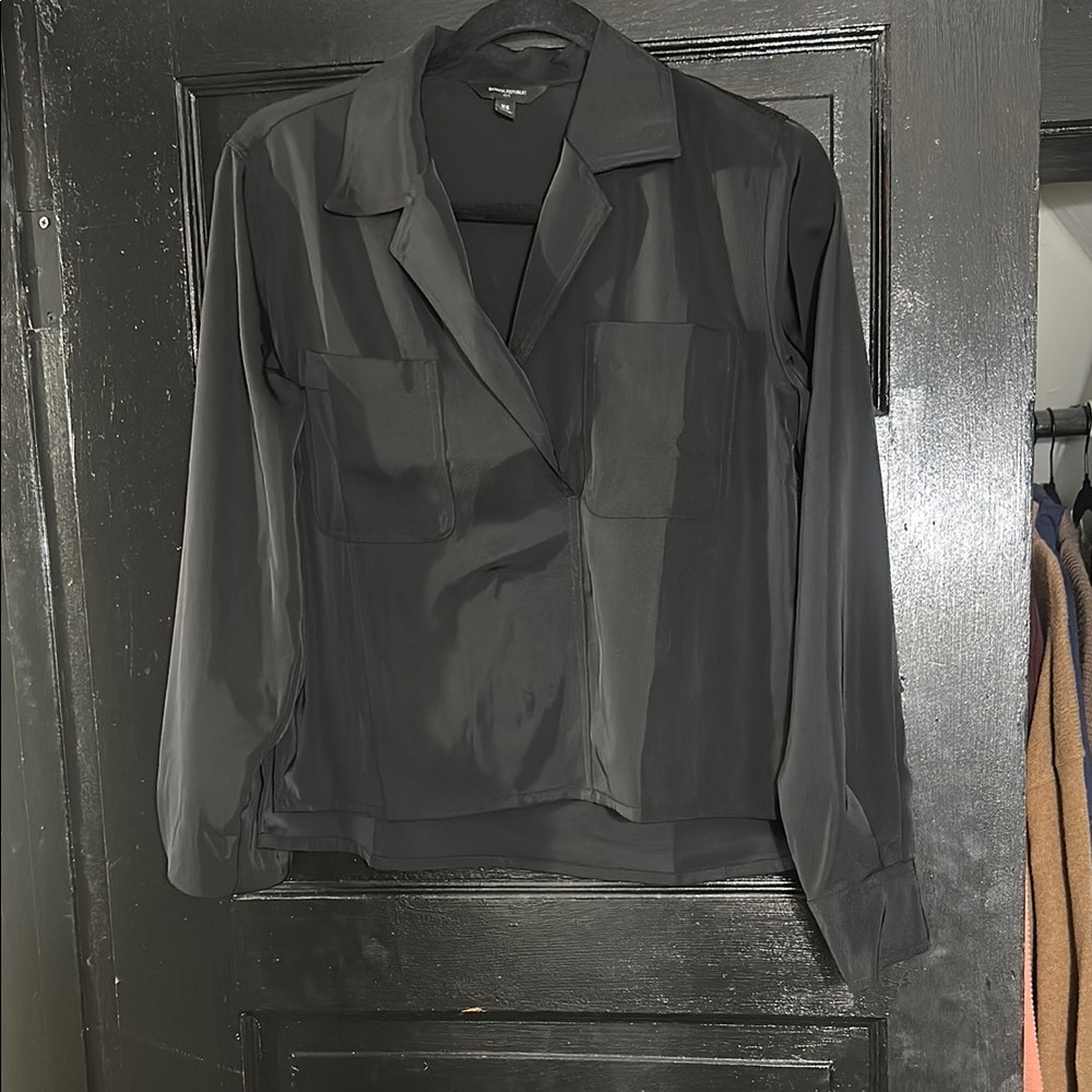 Banana Republic Black Button Down Shirt